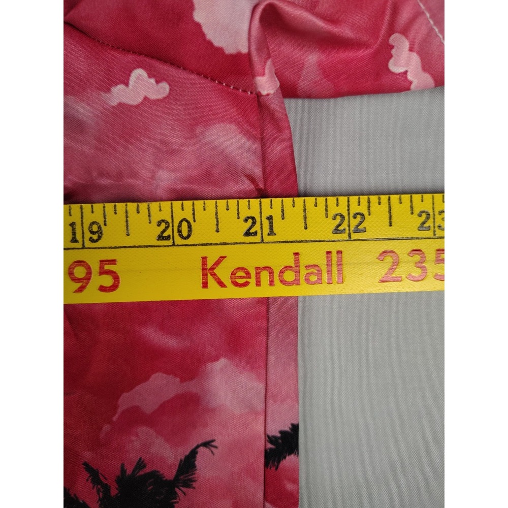 South Carolina Gamecocks Shirt Mens L Hawaiian Palm Trees Button Down Red Black - Picture 10 of 14